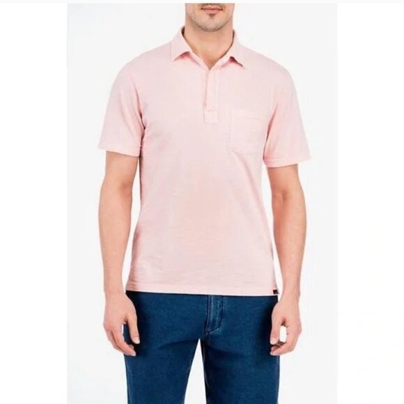 J. Crew Pale Pink 100% Cotton Short Sleeve Polo Shirt Size Large L - Picture 1 of 9